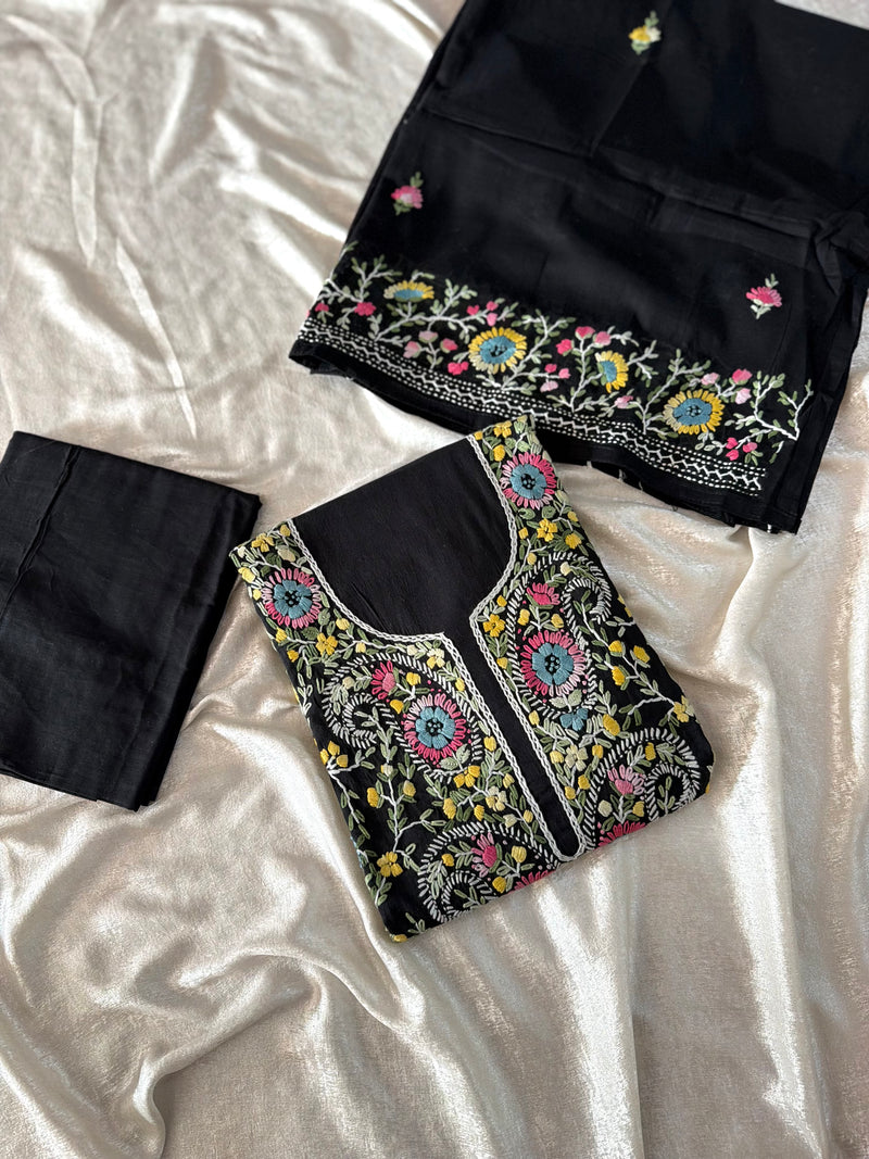 BLACK BEAUTY IN THREAD WORK |  | Karishma Emporium | Elegance in Making Pure Zardozi Women wear