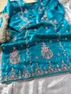 KHUBSURAT FEROZI GHARARA IN PURE DABKA WORK
