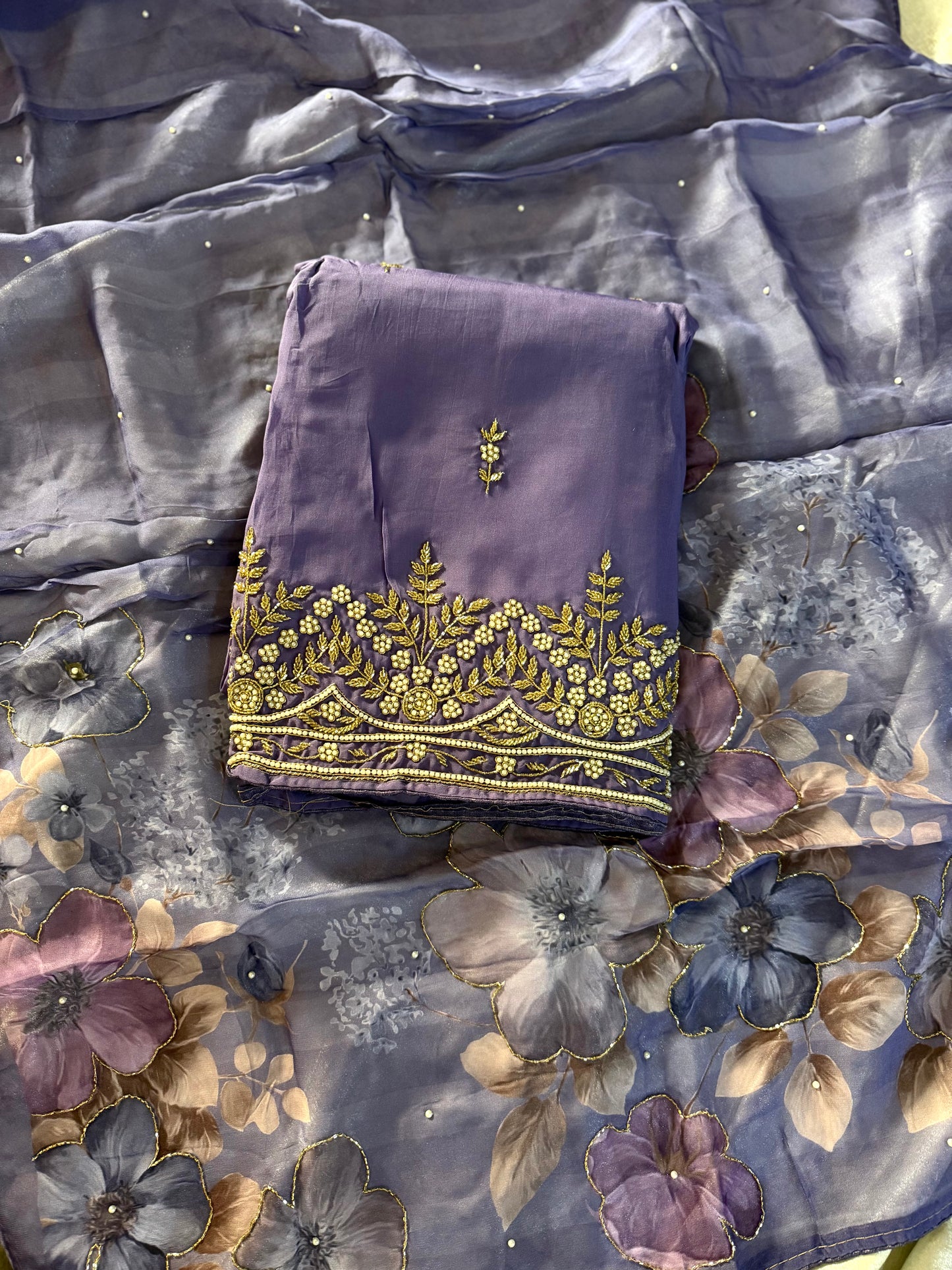 BEAUTIFUL ONLY DAMAN ND DUPATTA WORK SUIT