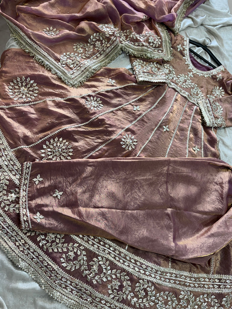 OUR NEW LAUNCH GOTA PATTI ANARKALI |  | Karishma Emporium | Elegance in Making Pure Zardozi Women wear