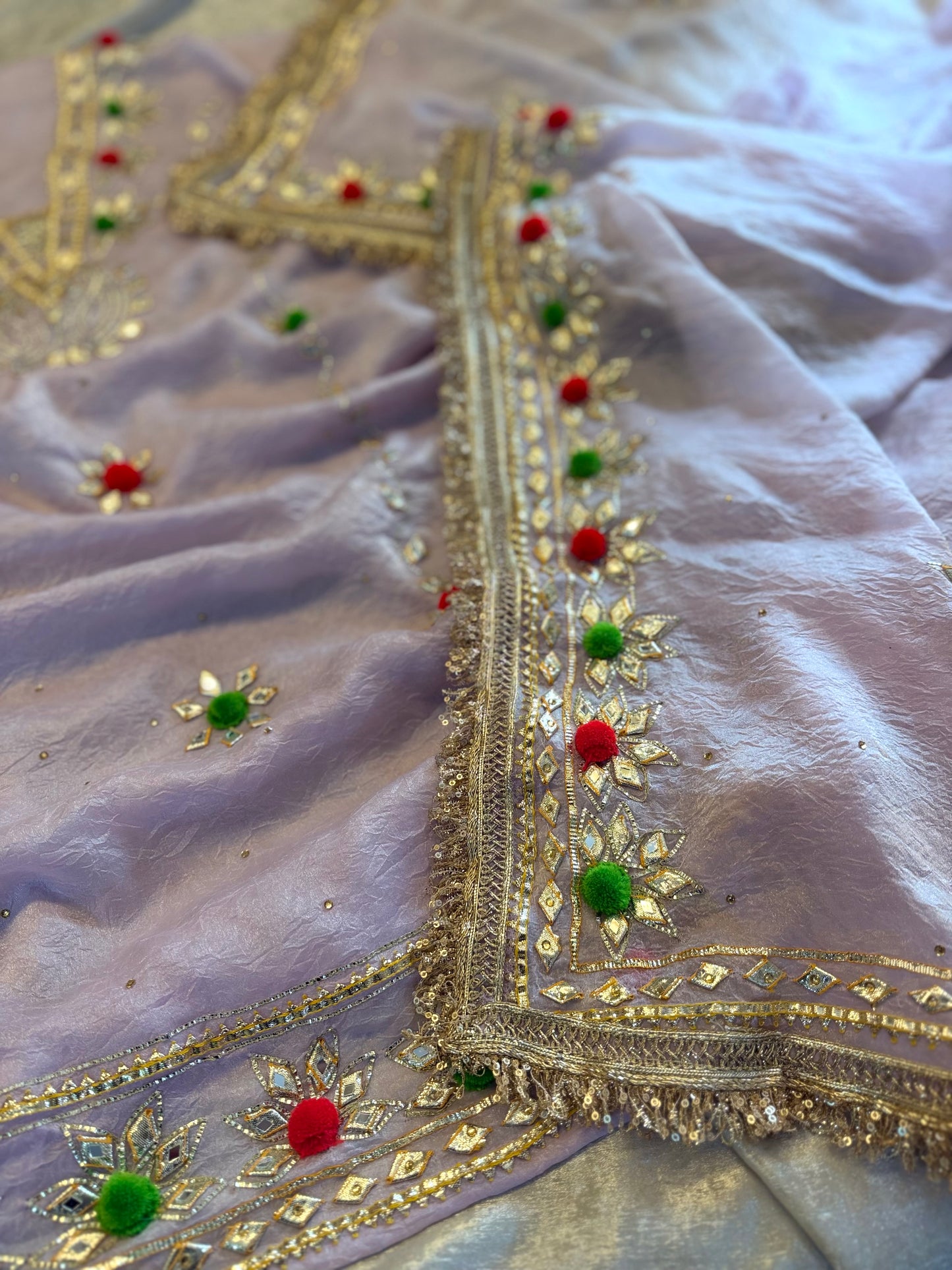 BEAUTIFUL GOTA PATTI SUIT IN LAVENDER
