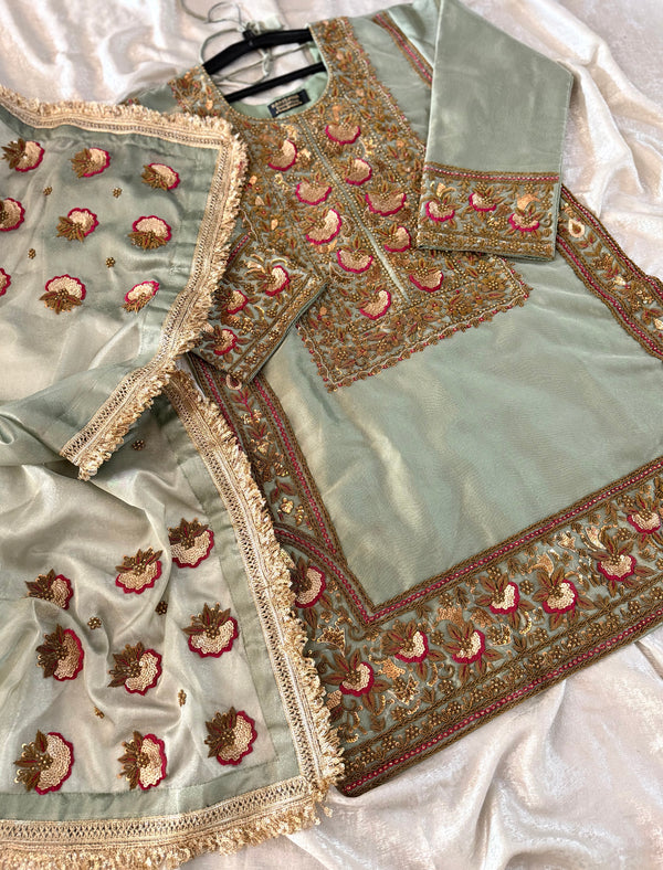 Antique Zardozi Sharara
