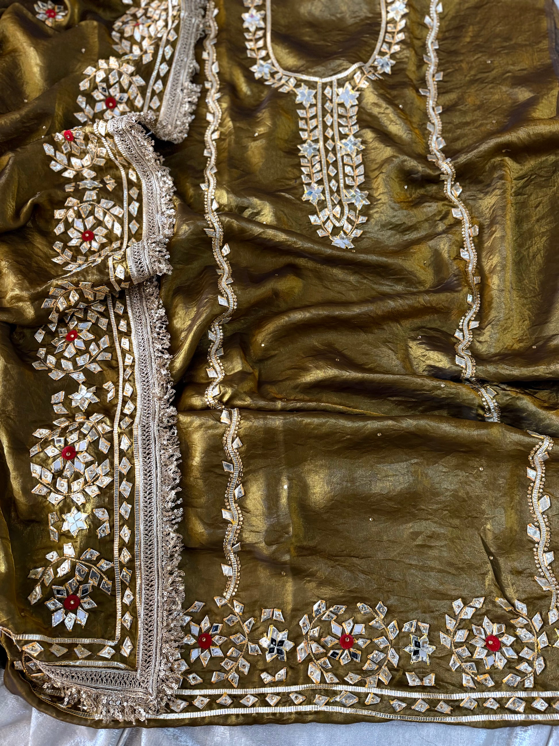 GOTA PATTI SUITS |  | Karishma Emporium | Elegance in Making Pure Zardozi Women wear