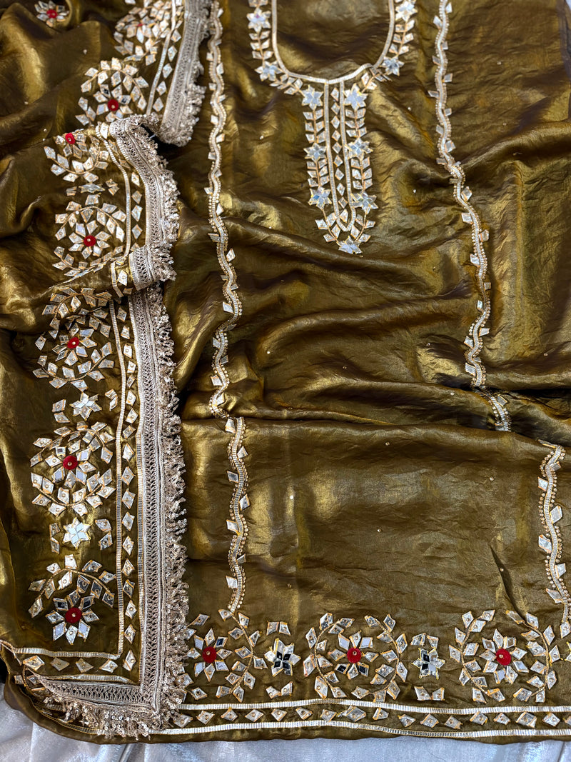 GOTA PATTI SUITS |  | Karishma Emporium | Elegance in Making Pure Zardozi Women wear