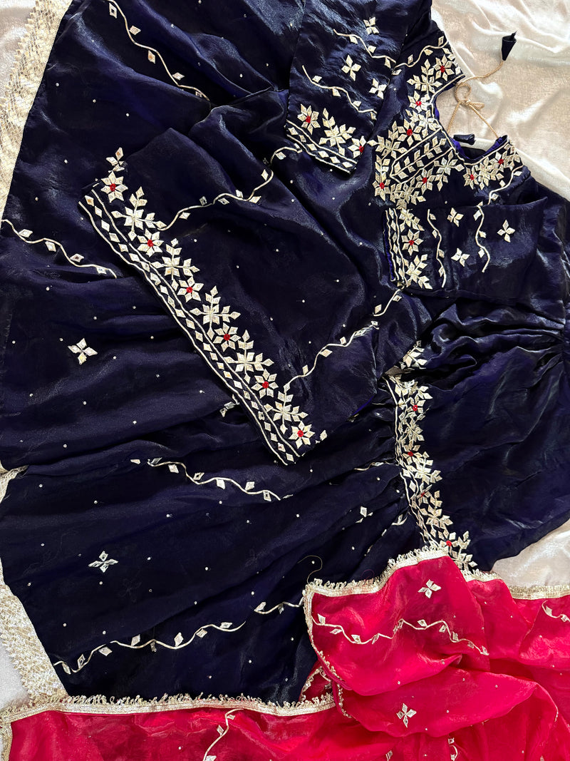 GOTA PATTI GHARARA |  | Karishma Emporium | Elegance in Making Pure Zardozi Women wear