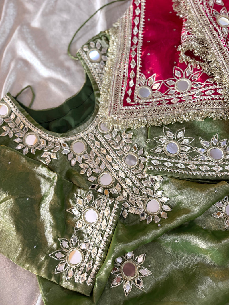 GOTA PATTI GHARARA |  | Karishma Emporium | Elegance in Making Pure Zardozi Women wear