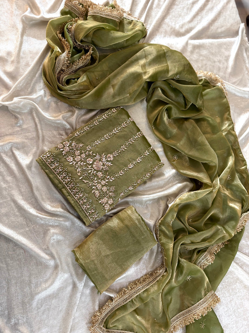 PURE DABKA WORK SUITS |  | Karishma Emporium | Elegance in Making Pure Zardozi Women wear