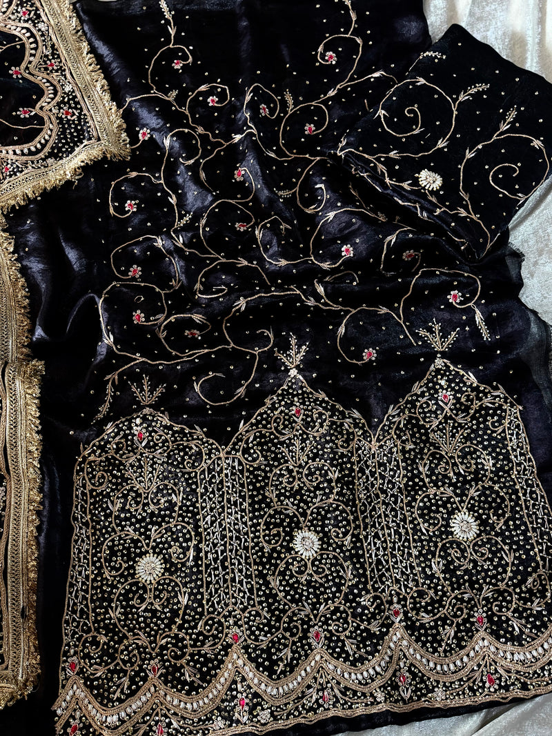 Punjabi suit |  | Karishma Emporium | Elegance in Making Pure Zardozi Women wear