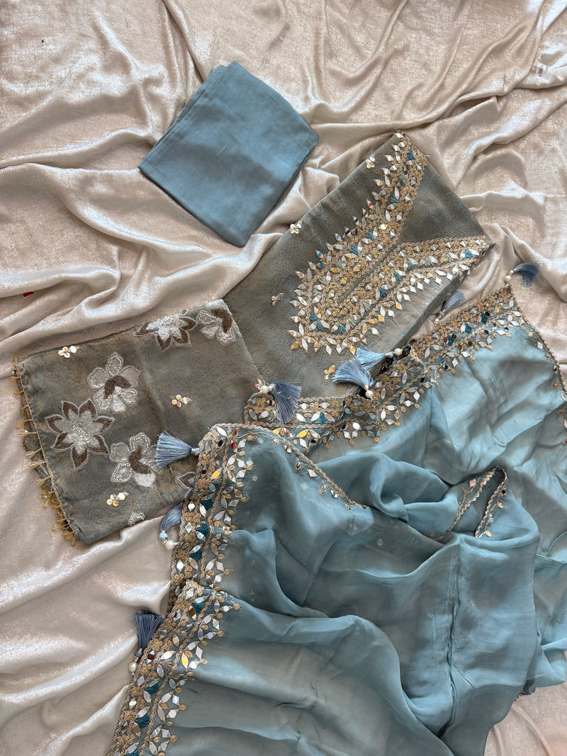 (KHUDABAKSH) PURE BANARSI FABRIC |  | Karishma Emporium | Elegance in Making Pure Zardozi Women wear