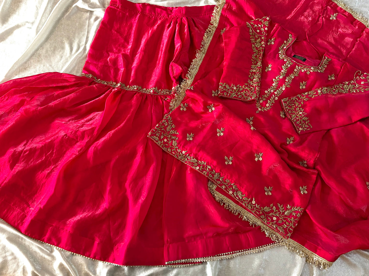ANTIQUE ZARDOZI GHARARA