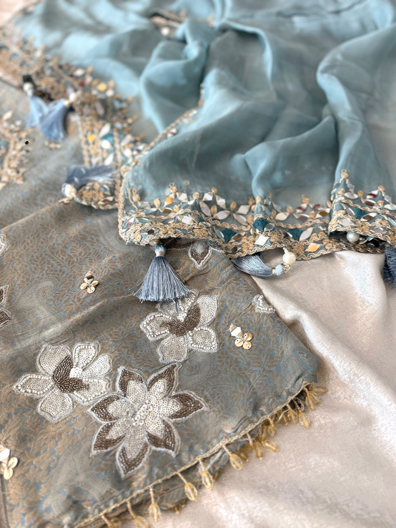 (KHUDABAKSH) PURE BANARSI FABRIC |  | Karishma Emporium | Elegance in Making Pure Zardozi Women wear