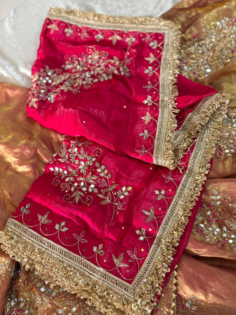 BEAUTIFUL HANDWORK GHARARA |  | Karishma Emporium | Elegance in Making Pure Zardozi Women wear