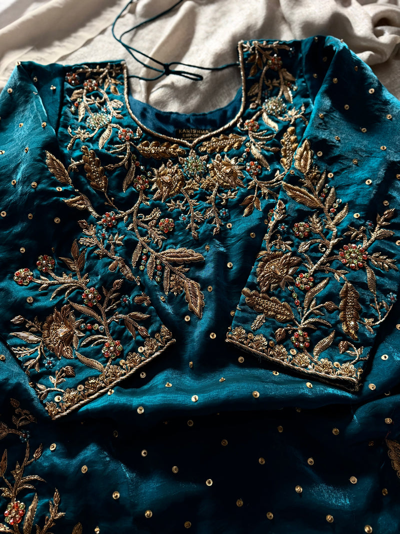 ANTIQUE ZARDOZI |  | Karishma Emporium | Elegance in Making Pure Zardozi Women wear