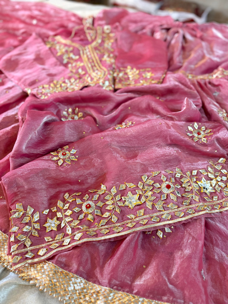 SIDERS GHARARA IN GOTA PATTI |  | Karishma Emporium | Elegance in Making Pure Zardozi Women wear