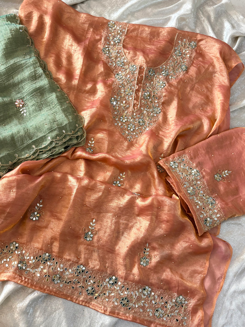 BEAUTIFUL HANDWORK SUIT |  | Karishma Emporium | Elegance in Making Pure Zardozi Women wear