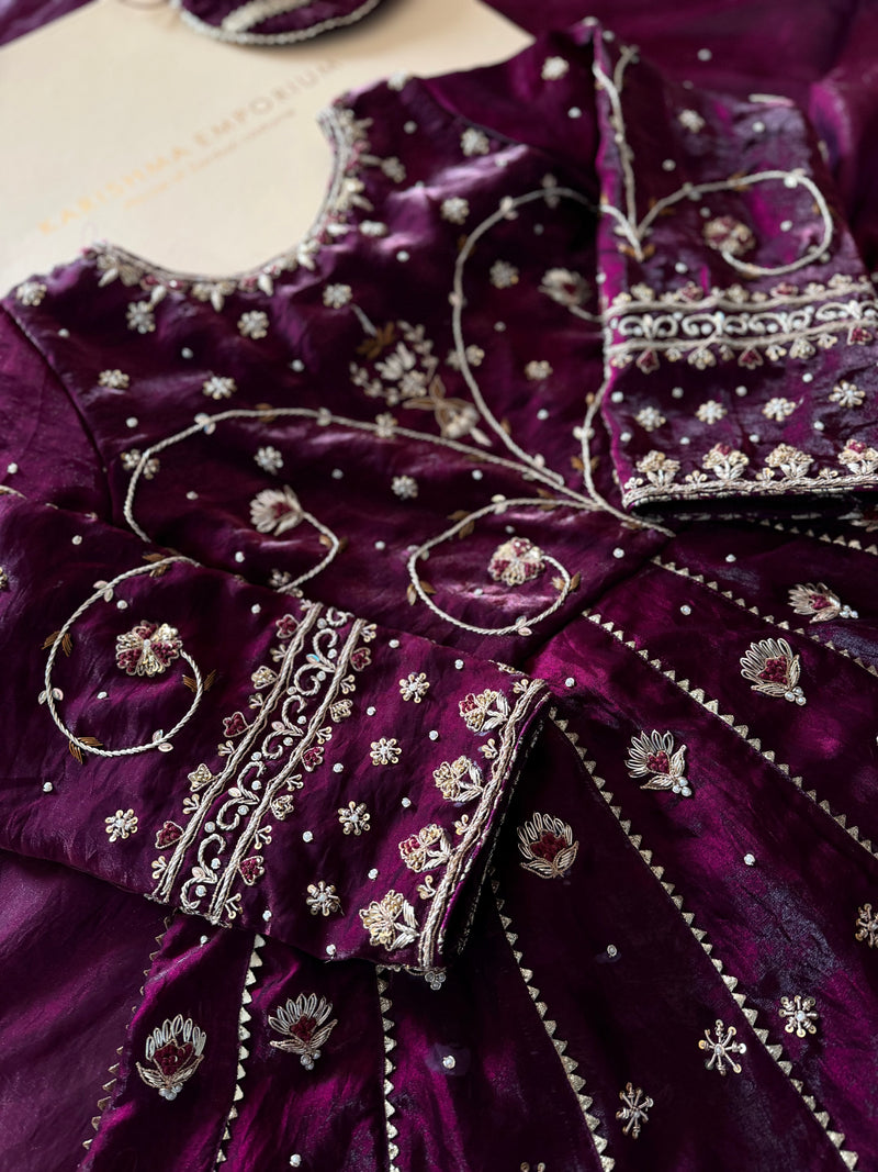 OUR PREMIUM ZARDOZI ANARKALI |  | Karishma Emporium | Elegance in Making Pure Zardozi Women wear