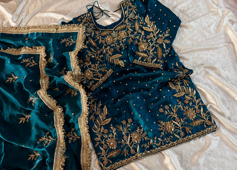 ANTIQUE ZARDOZI |  | Karishma Emporium | Elegance in Making Pure Zardozi Women wear