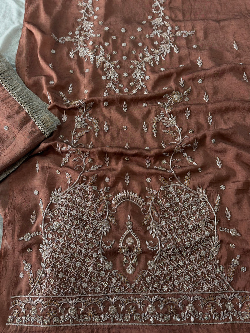PREMIUM ZARDOZI SUITS |  | Karishma Emporium | Elegance in Making Pure Zardozi Women wear