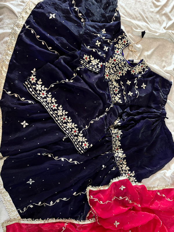 GOTA PATTI GHARARA |  | Karishma Emporium | Elegance in Making Pure Zardozi Women wear