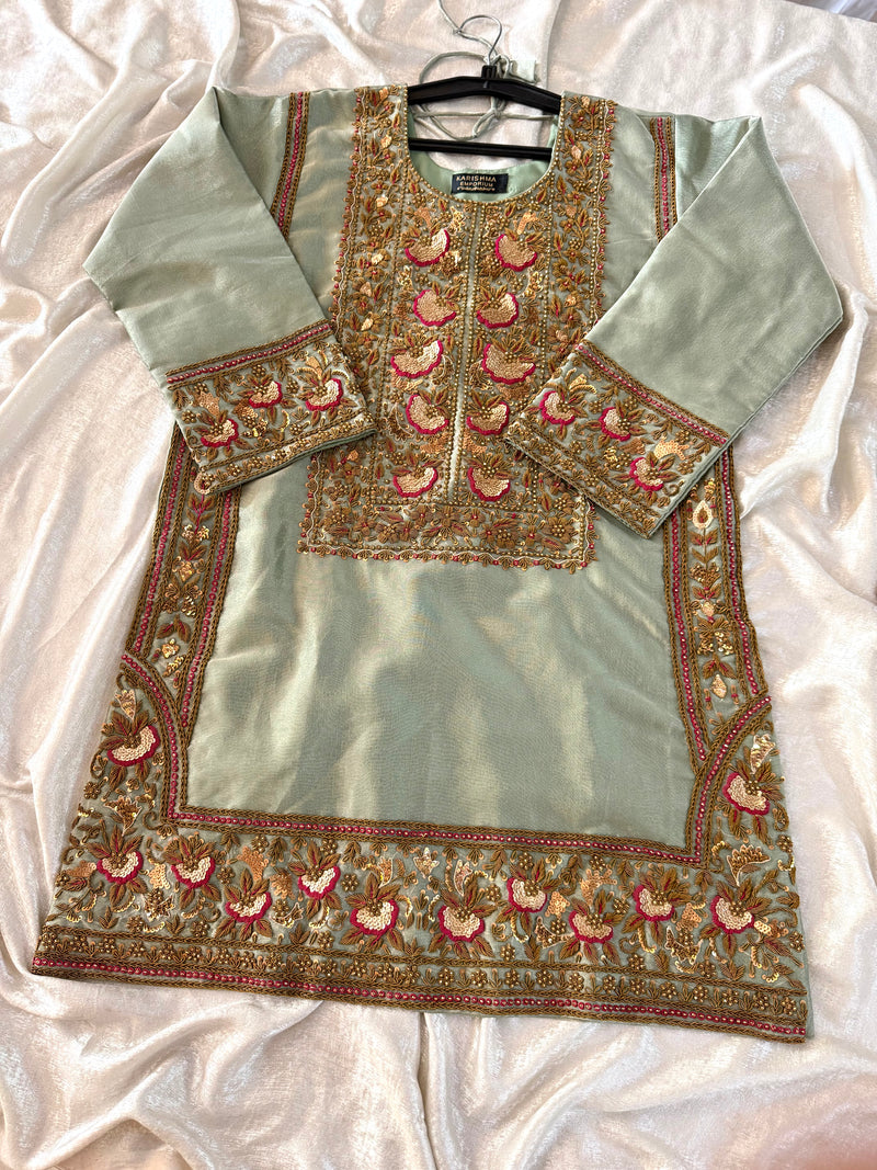 Antique Zardozi Sharara |  | Karishma Emporium | Elegance in Making Pure Zardozi Women wear