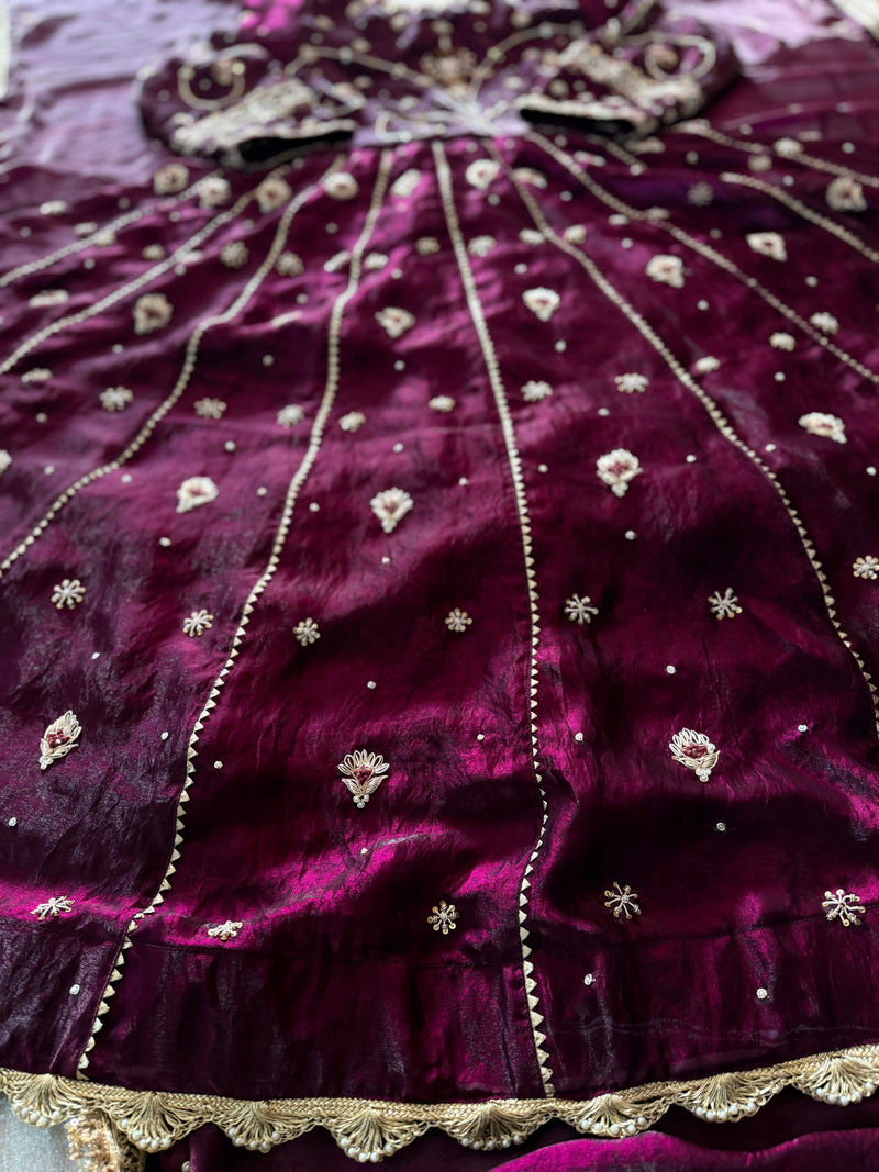 OUR PREMIUM ZARDOZI ANARKALI |  | Karishma Emporium | Elegance in Making Pure Zardozi Women wear