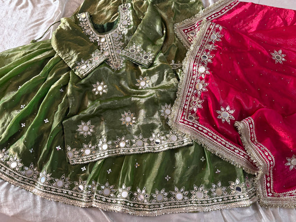 GOTA PATTI GHARARA |  | Karishma Emporium | Elegance in Making Pure Zardozi Women wear