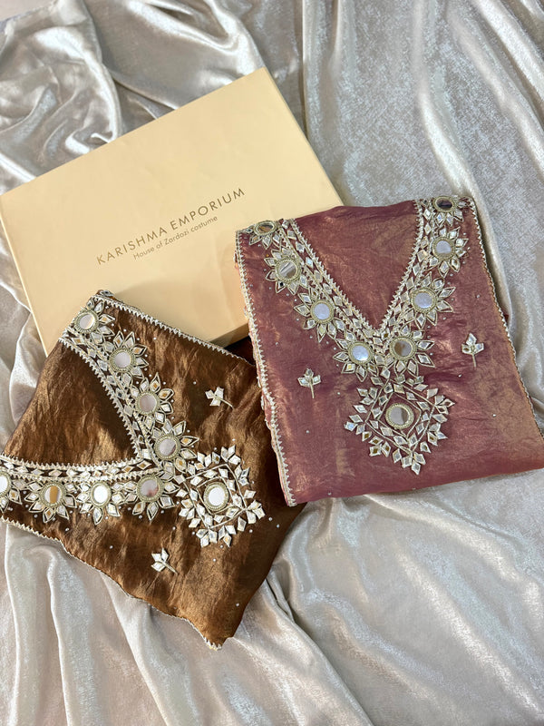 NEW GOTA PATTI DESIGNS |  | Karishma Emporium | Elegance in Making Pure Zardozi Women wear