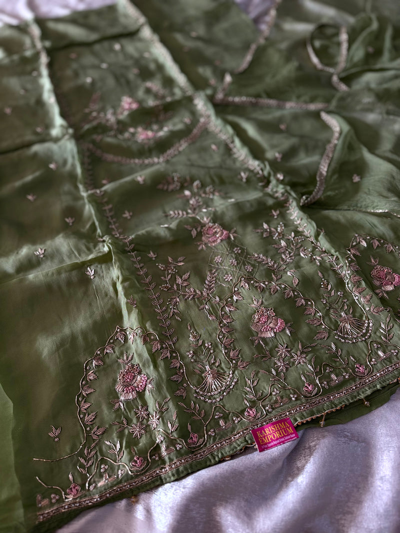 PURE DABKA SUITS |  | Karishma Emporium | Elegance in Making Pure Zardozi Women wear