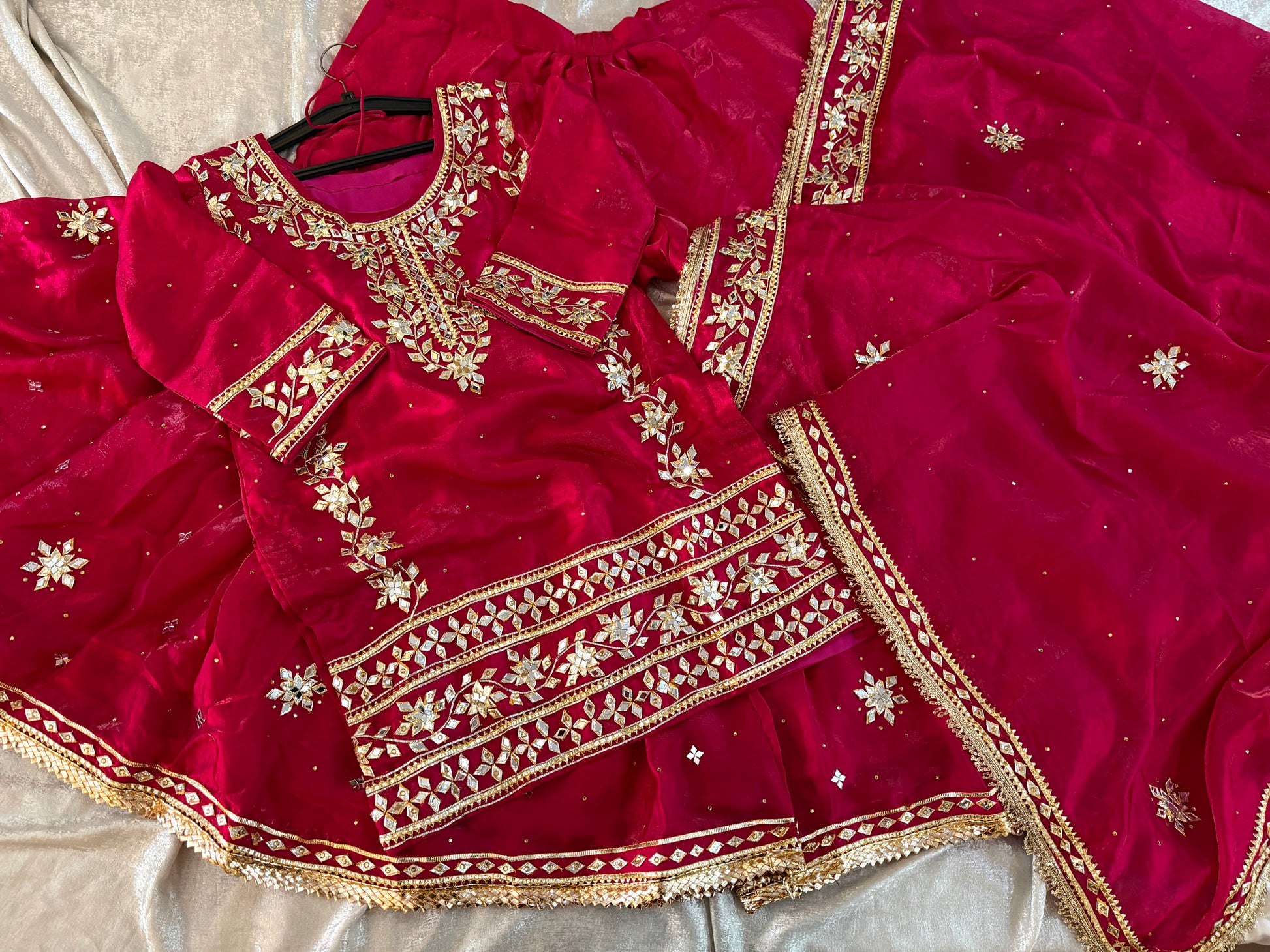 GOTA PATTI GHARARA |  | Karishma Emporium | Elegance in Making Pure Zardozi Women wear