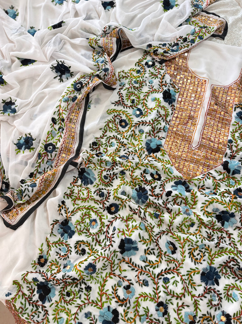 (GET ALL 4 AT THE BEST PRICE)UNSTITCHED SUITS |  | Karishma Emporium | Elegance in Making Pure Zardozi Women wear