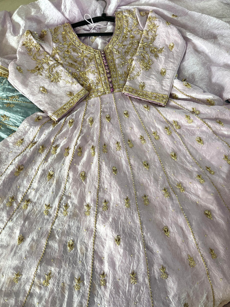 ZARDOZI ANARKALI WITH PANT |  | Karishma Emporium | Elegance in Making Pure Zardozi Women wear