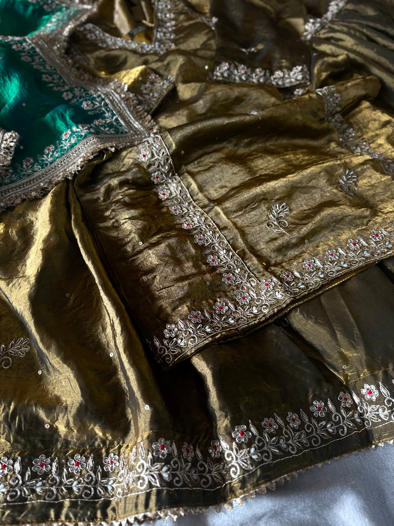 BEAUTIFUL DABKA GHARARA |  | Karishma Emporium | Elegance in Making Pure Zardozi Women wear