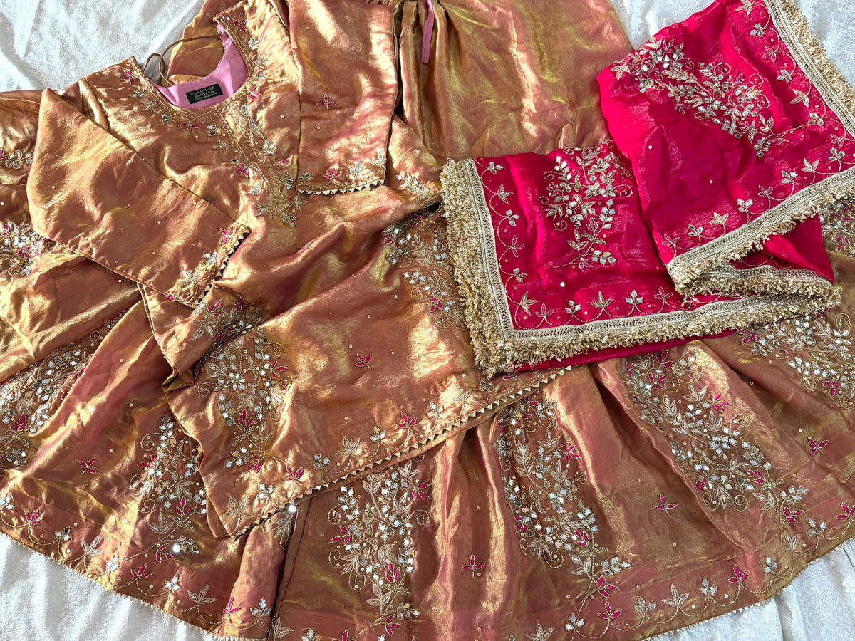 BEAUTIFUL HANDWORK GHARARA