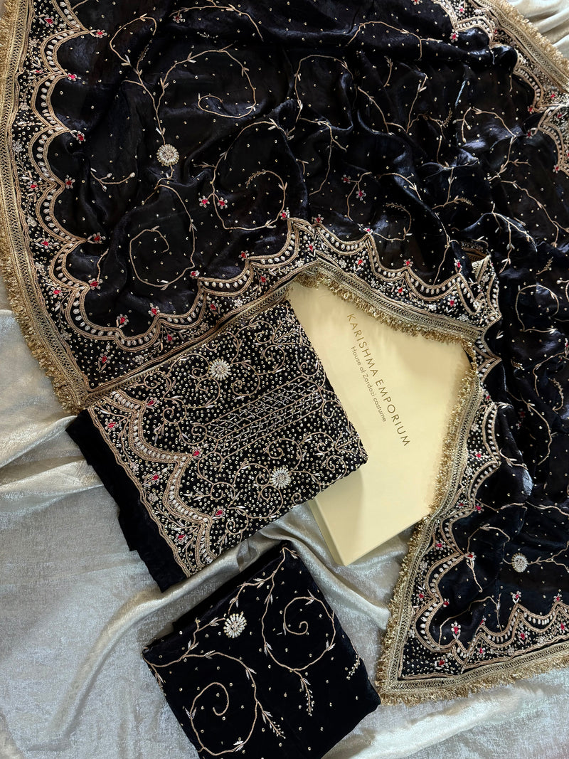 Punjabi suit |  | Karishma Emporium | Elegance in Making Pure Zardozi Women wear