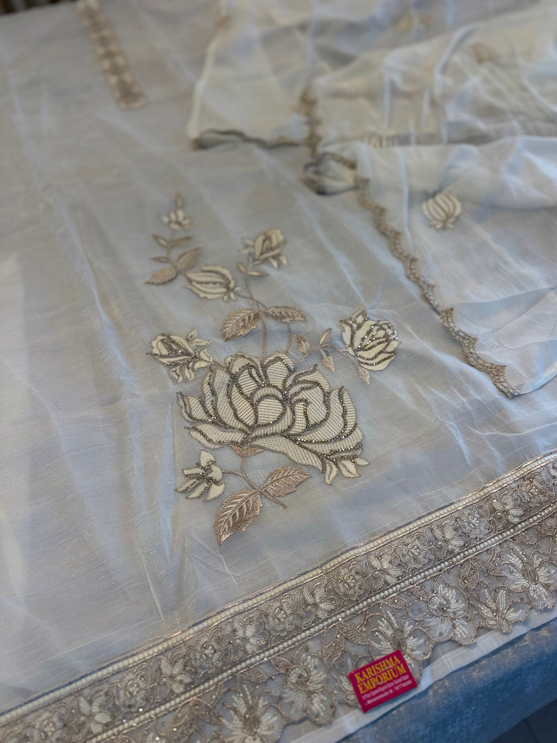 BLACK ND WHITE BEAUTIFUL SUITS |  | Karishma Emporium | Elegance in Making Pure Zardozi Women wear