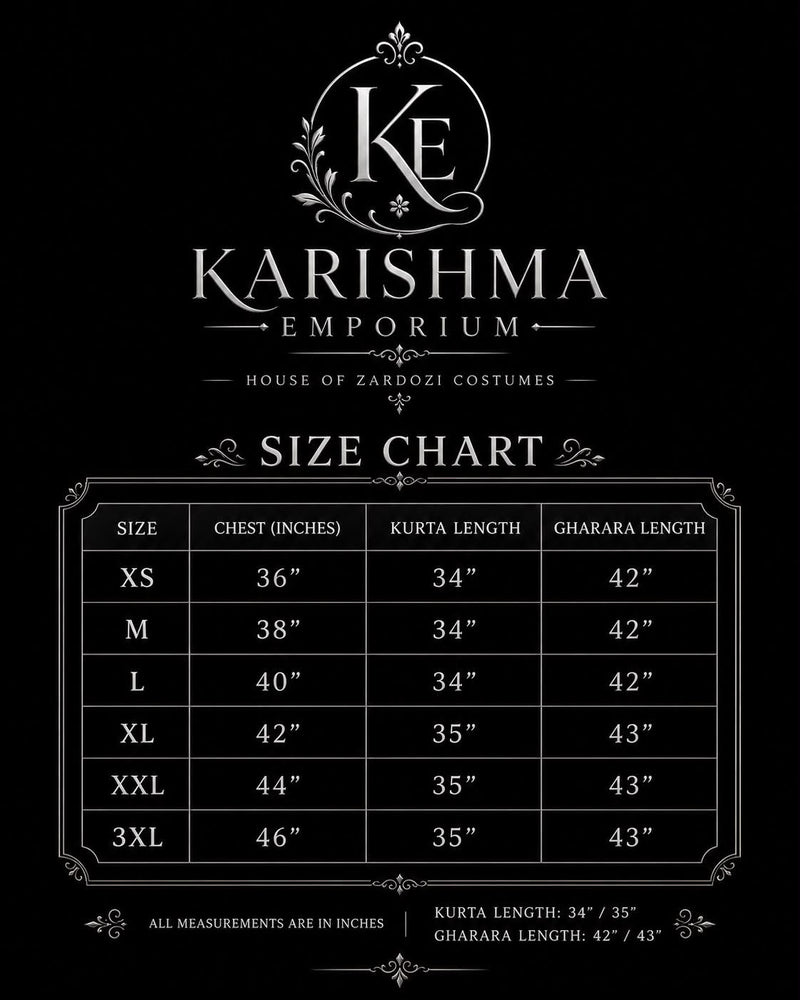 THE MOST ELEGANT GHARARA IN DABKA ND MUKESH WORK ON ITALIAN TISSUE FABRIC |  | Karishma Emporium | Elegance in Making Pure Zardozi Women wear