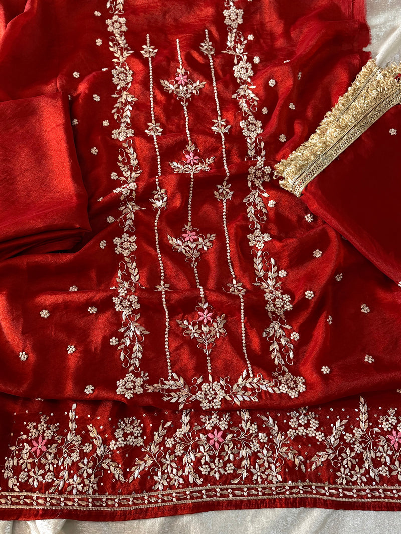 Pure zardozi work suit |  | Karishma Emporium | Elegance in Making Pure Zardozi Women wear