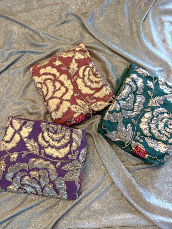 PATCH WORK SUITS |  | Karishma Emporium | Elegance in Making Pure Zardozi Women wear