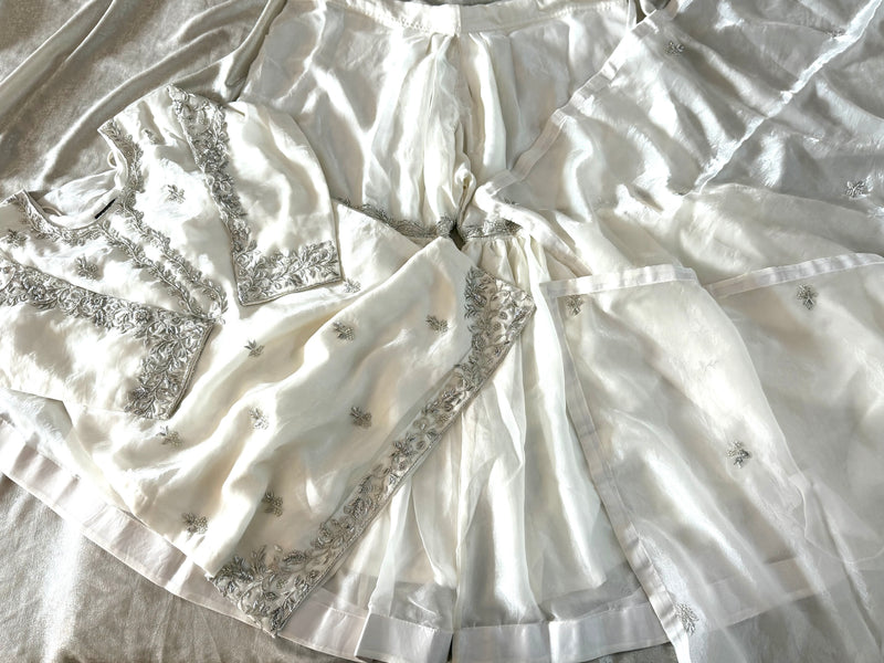 ANTIQUE ZARDOZI GHARARA |  | Karishma Emporium | Elegance in Making Pure Zardozi Women wear
