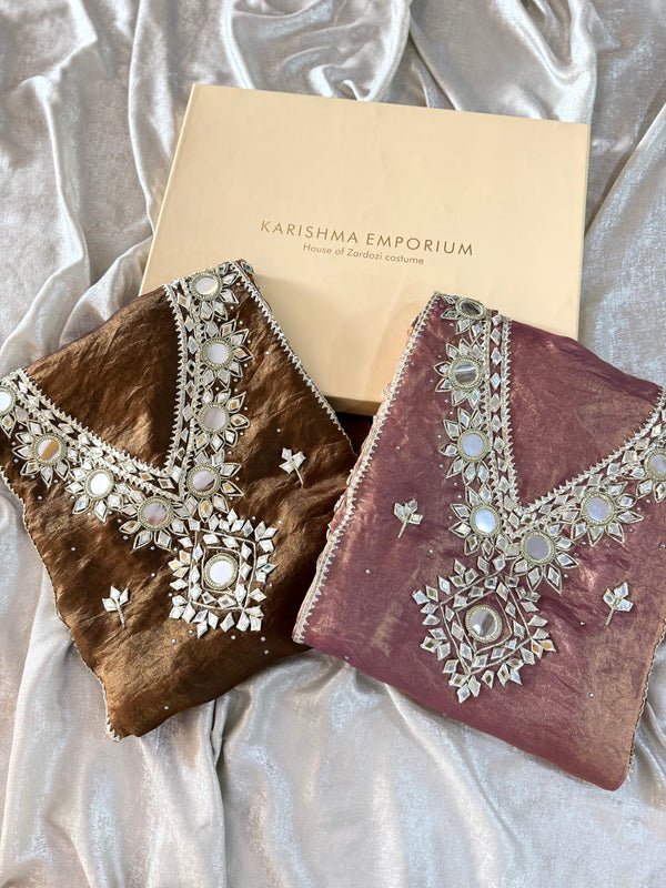 NEW GOTA PATTI DESIGNS |  | Karishma Emporium | Elegance in Making Pure Zardozi Women wear