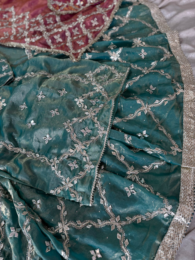 BEAUTIFUL HEAVY GOTA PATTI GHARARA |  | Karishma Emporium | Elegance in Making Pure Zardozi Women wear