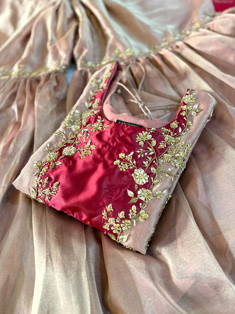 (RANGBAHAR)GHARARA |  | Karishma Emporium | Elegance in Making Pure Zardozi Women wear