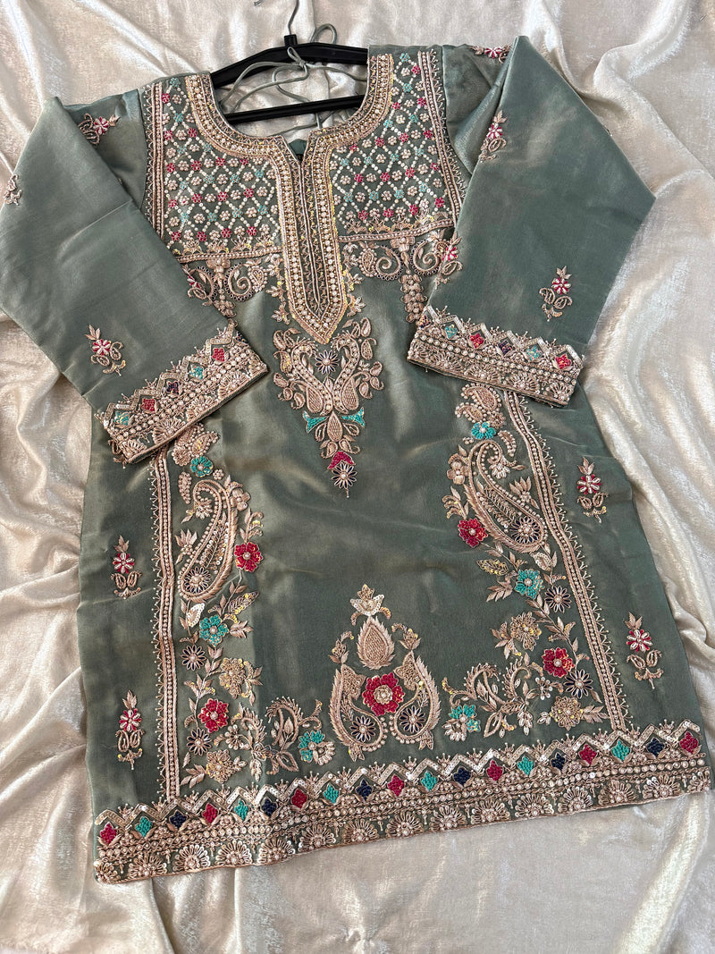 Zardozi Sharara |  | Karishma Emporium | Elegance in Making Pure Zardozi Women wear