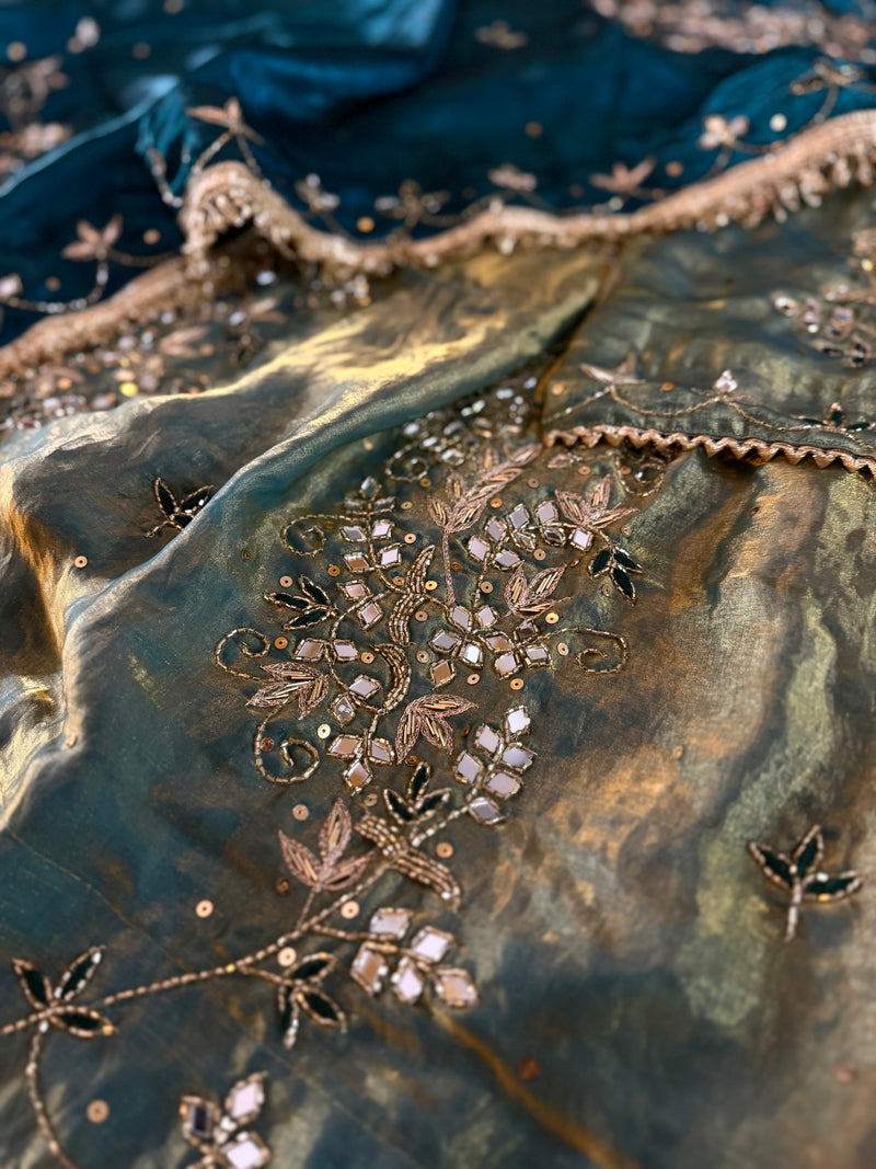 BEAUTIFUL HANDWORK GHARARA |  | Karishma Emporium | Elegance in Making Pure Zardozi Women wear