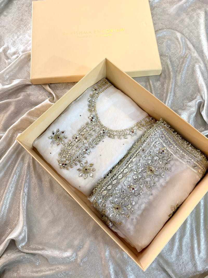 Gota Patti suit |  | Karishma Emporium | Elegance in Making Pure Zardozi Women wear