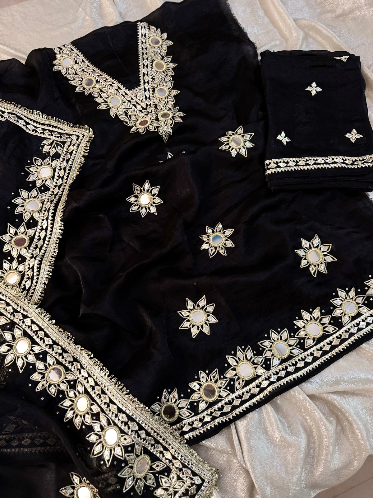 BLACK GOTA PATTI SUIT