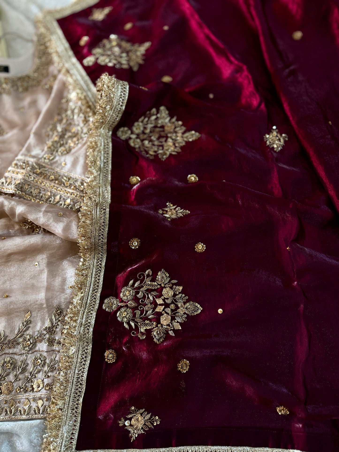 PURE ZARDOZI WITH GOTA TOUCH GHARARA