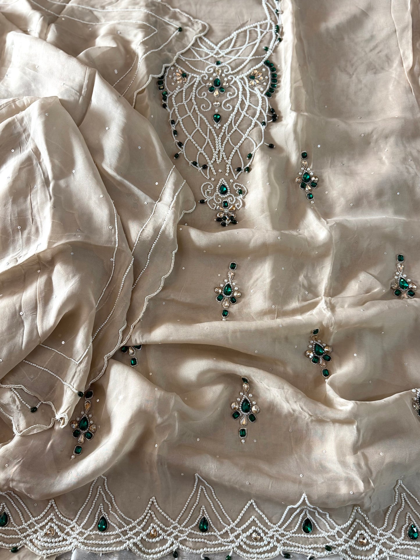 WEDDING SUITS IN PEARL WORK