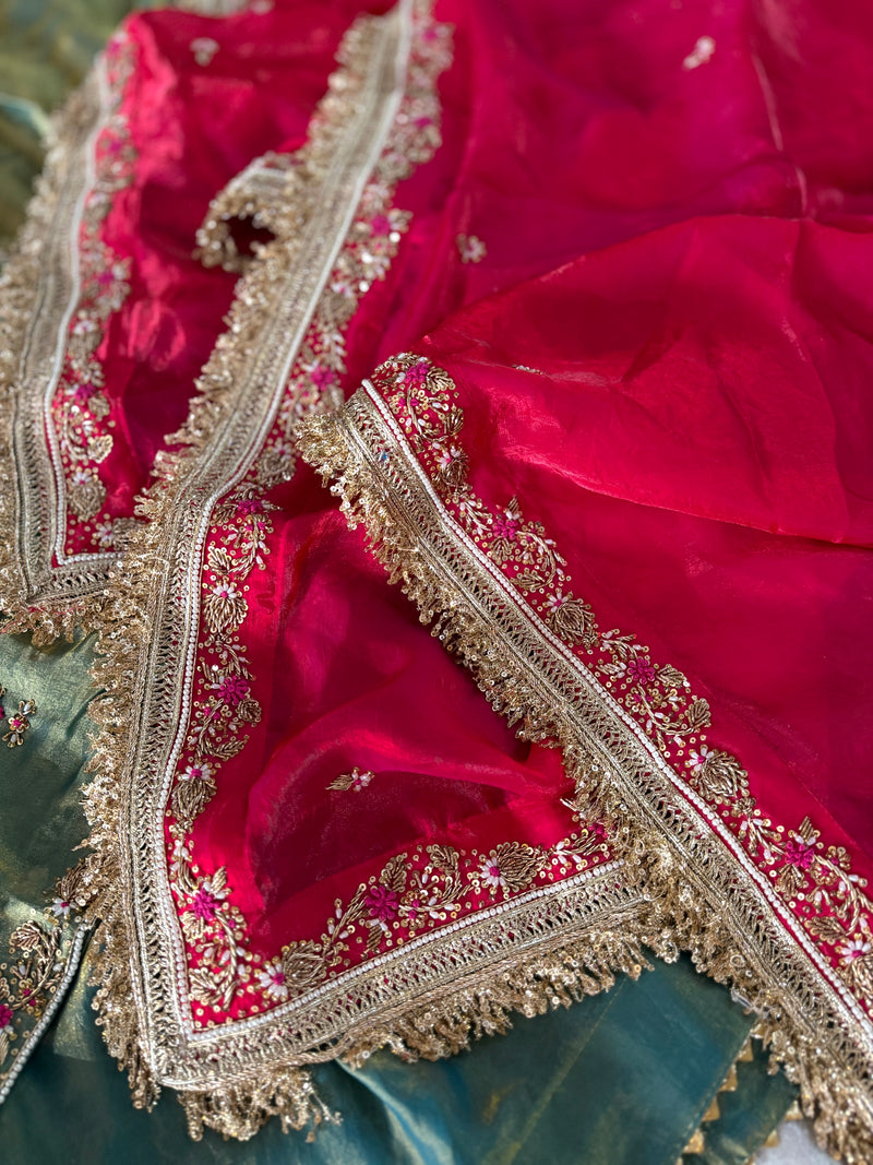 BEAUTIFUL ZARDOZI GHARARA |  | Karishma Emporium | Elegance in Making Pure Zardozi Women wear