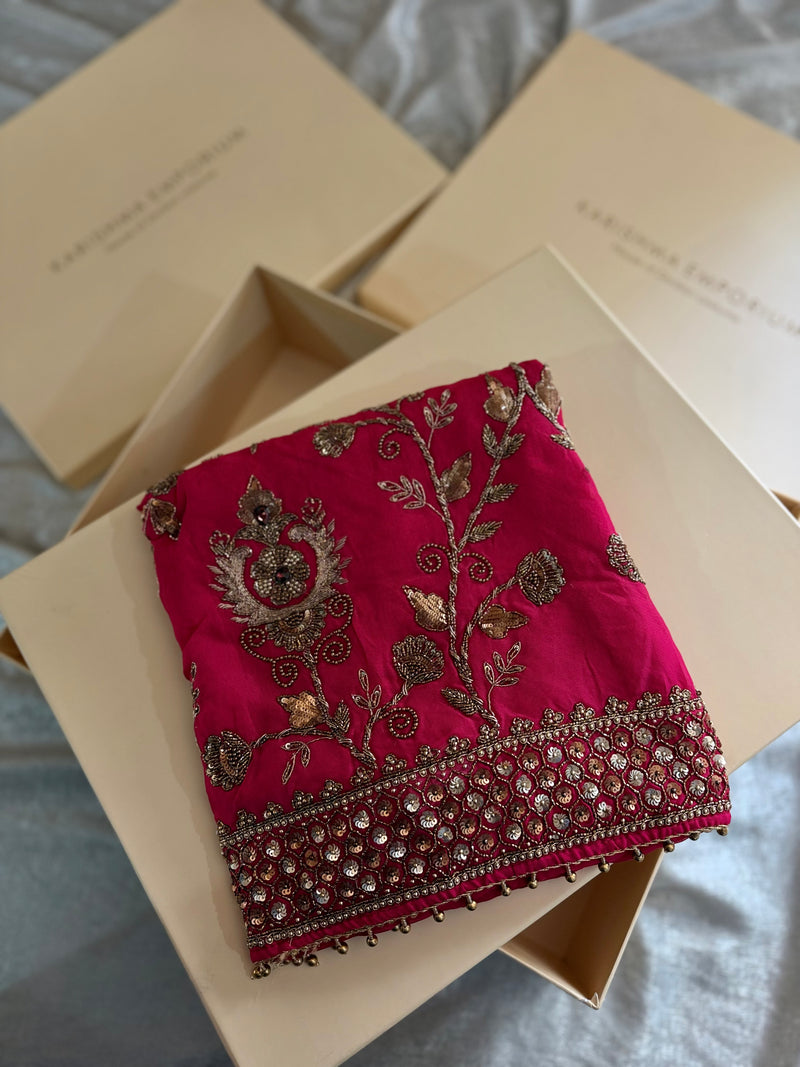 (NOOR) BEAUTIFUL ANTIQUE ZARDOZI SUITS |  | Karishma Emporium | Elegance in Making Pure Zardozi Women wear